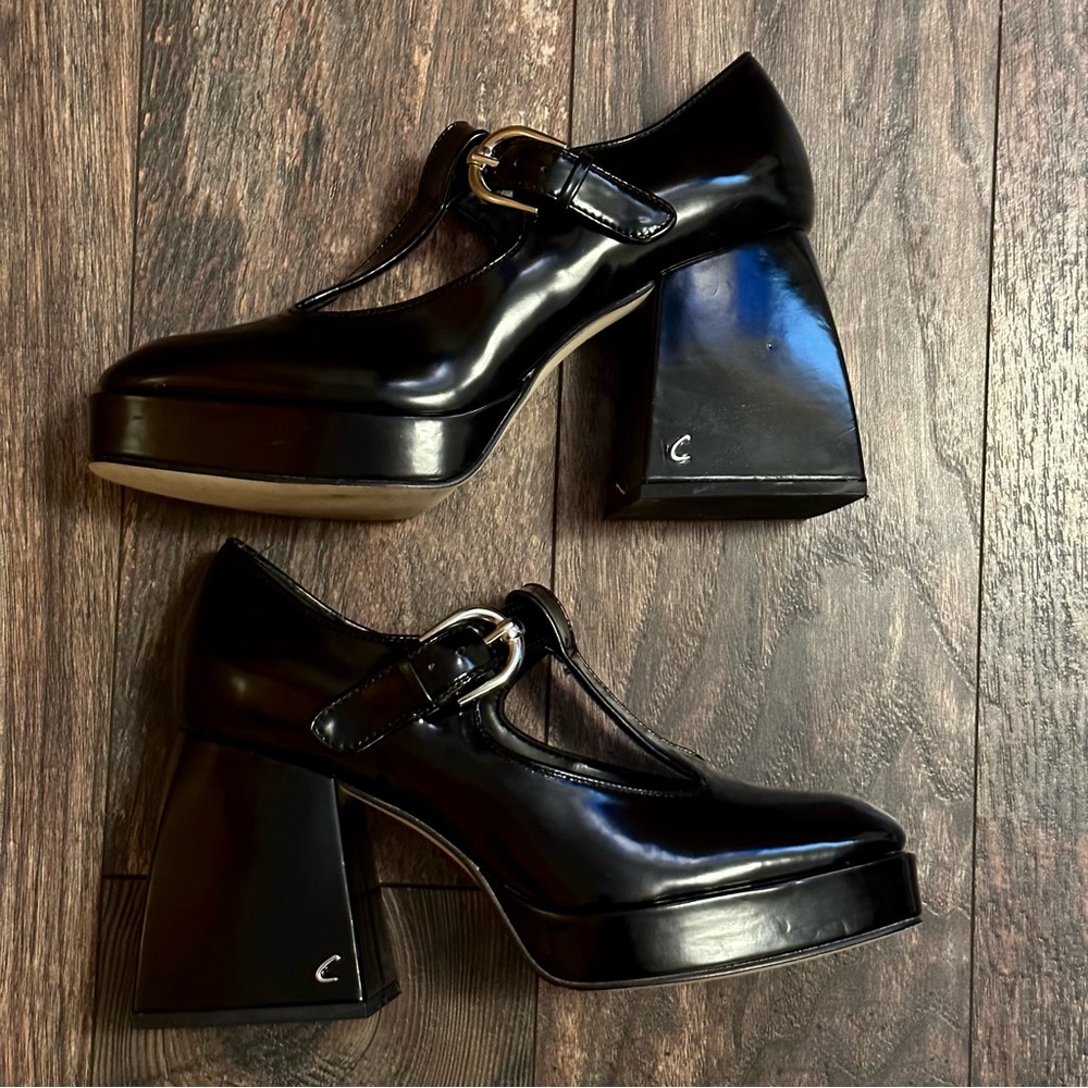 Sam Edelman Black Platform Heels